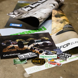Free sticker pack included in 2026 More Than More Calendar purchase, featuring stickers from speeed.co, Open Air Imports, Urotuning, H&R Springs, Junkstyles, Der Berg Ruft, Mk2 Mayday and MORE!