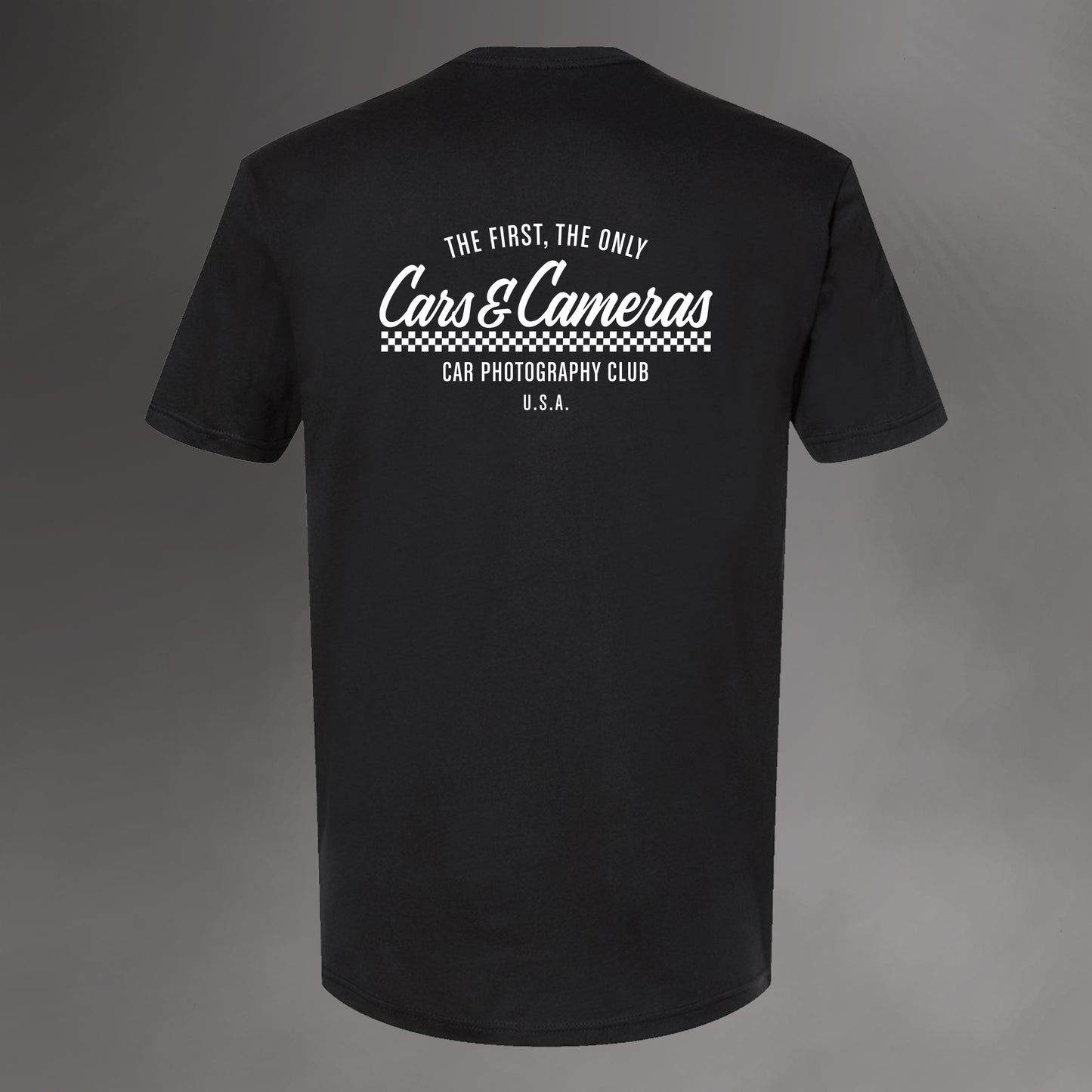 The Cars & Cameras Car Photography Club T-Shirt (Black)