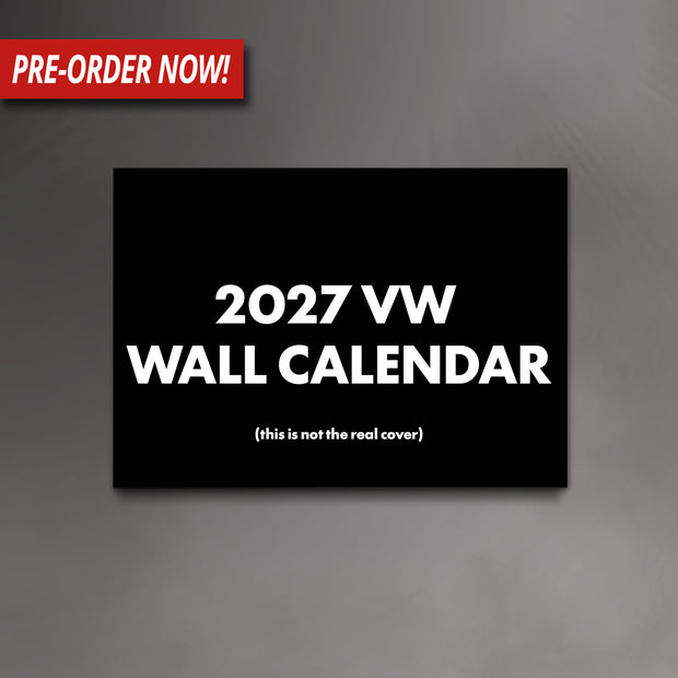 2027 VW/Audi Photography Calendar