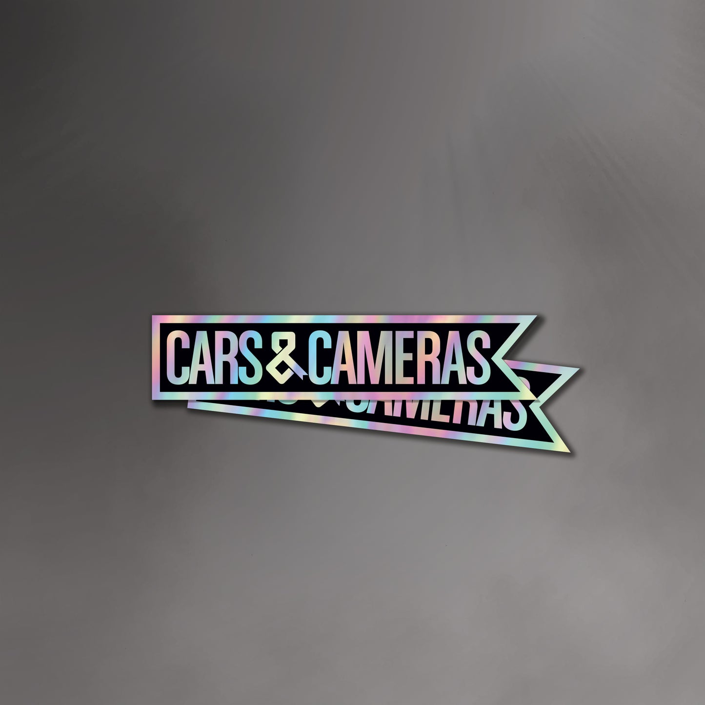 Cars & Cameras Ribbon Holographic Sticker (2-Pack)